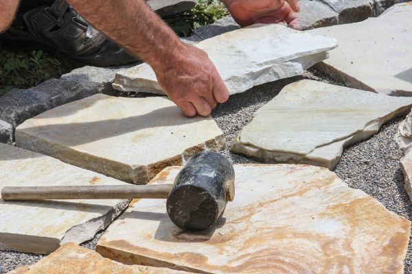 Stone Sidewalk Installation in Carson City
